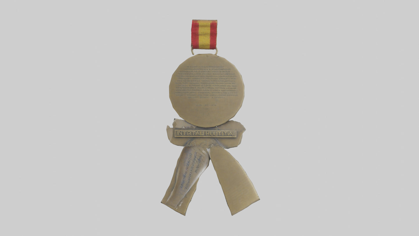 International Humanitarian Medal model VR / AR / low-poly