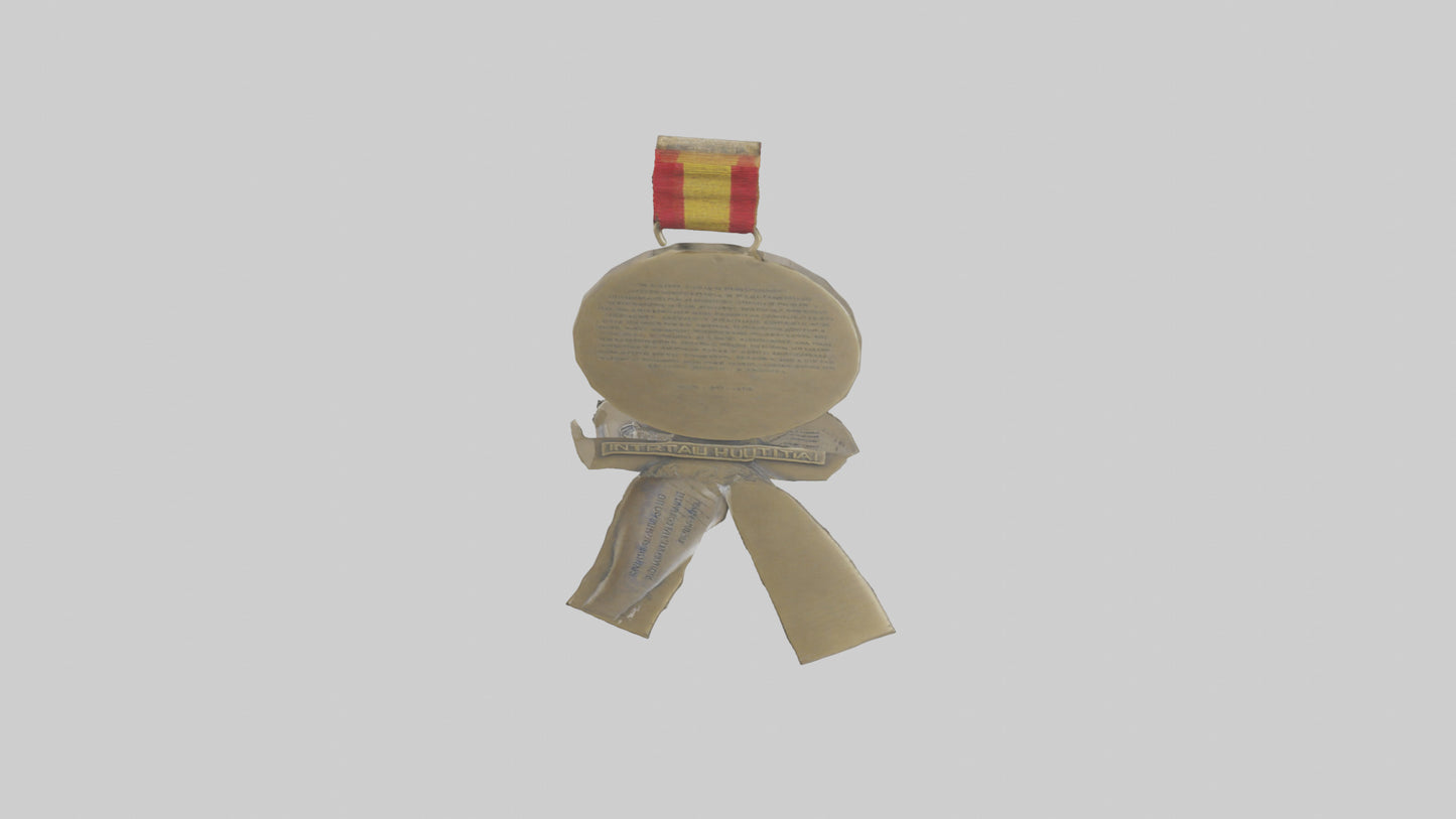 International Humanitarian Medal model VR / AR / low-poly