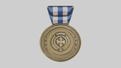 International Service Medal model VR / AR / low-poly