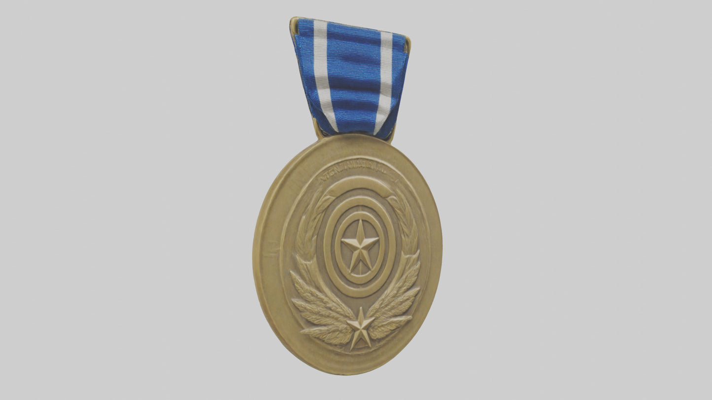 International Service Medal model VR / AR / low-poly