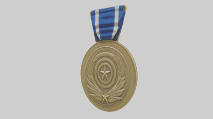 International Service Medal model VR / AR / low-poly