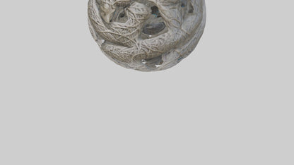 Interwoven Branches statue model VR / AR / low-poly