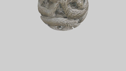 Interwoven Branches statue model VR / AR / low-poly