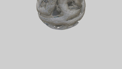 Interwoven Branches statue model VR / AR / low-poly