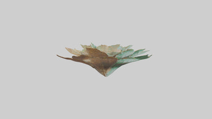 Intricate Leaf Design Sculpture model VR / AR / low-poly