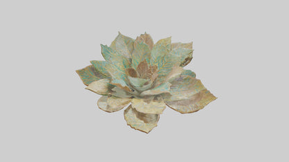Intricate Leaf Design Sculpture model VR / AR / low-poly