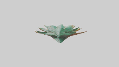 Intricate Leaf Design Sculpture model VR / AR / low-poly