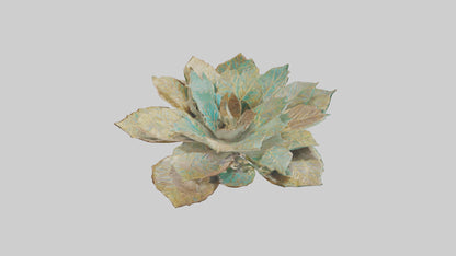 Intricate Leaf Design Sculpture model VR / AR / low-poly