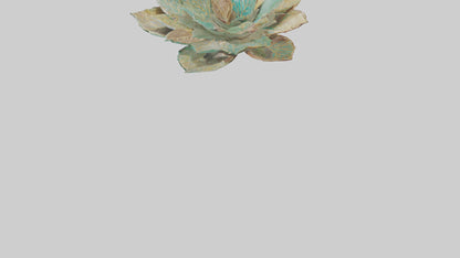 Intricate Leaf Design Sculpture model VR / AR / low-poly