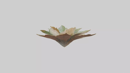 Intricate Leaf Design Sculpture model VR / AR / low-poly