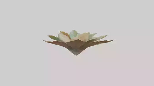 Intricate Leaf Design Sculpture model VR / AR / low-poly