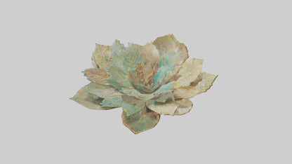 Intricate Leaf Design Sculpture model VR / AR / low-poly