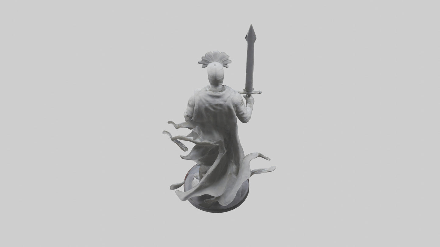 Invisible Warrior statue model VR / AR / low-poly