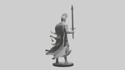 Invisible Warrior statue model VR / AR / low-poly