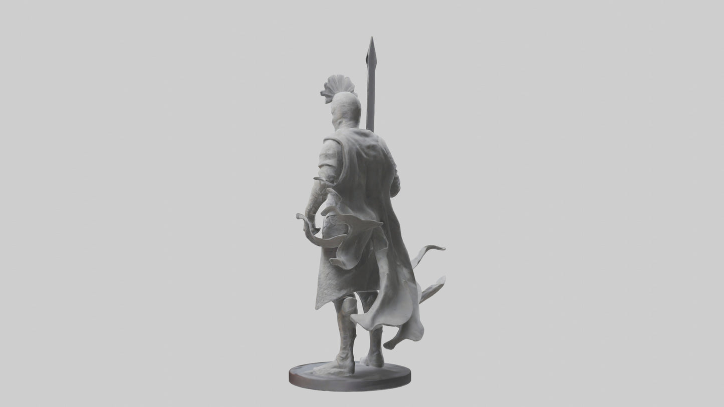 Invisible Warrior statue model VR / AR / low-poly