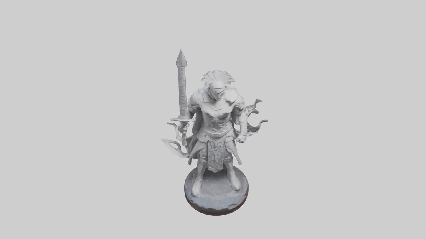 Invisible Warrior statue model VR / AR / low-poly