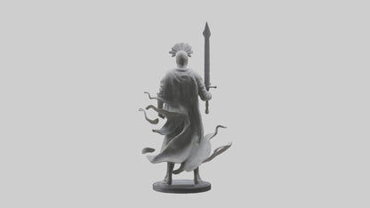Invisible Warrior statue model VR / AR / low-poly