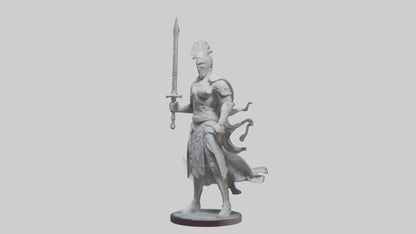Invisible Warrior statue model VR / AR / low-poly