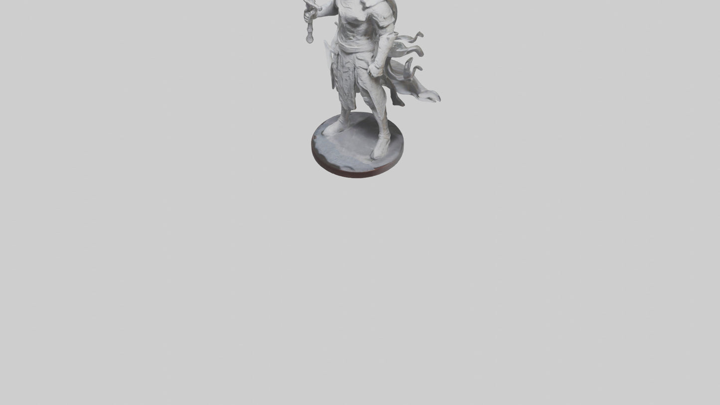 Invisible Warrior statue model VR / AR / low-poly