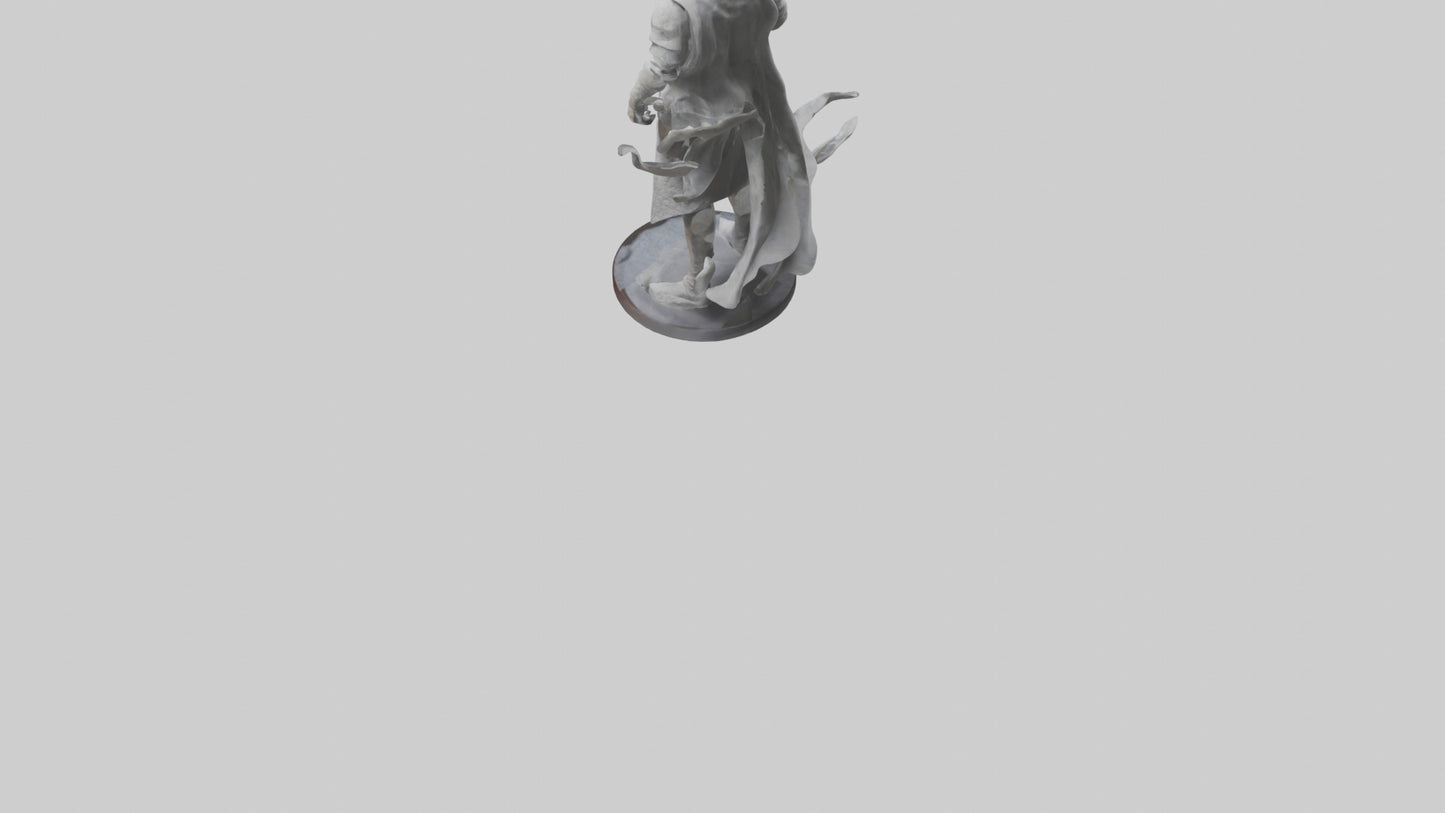 Invisible Warrior statue model VR / AR / low-poly
