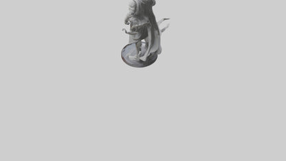 Invisible Warrior statue model VR / AR / low-poly