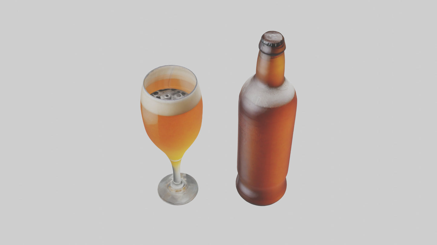 3D model IPA beer model VR / AR / low-poly