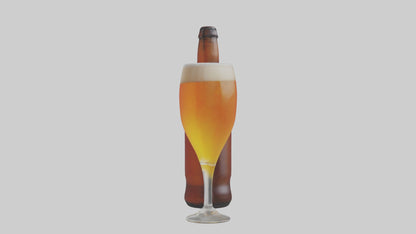 3D model IPA beer model VR / AR / low-poly