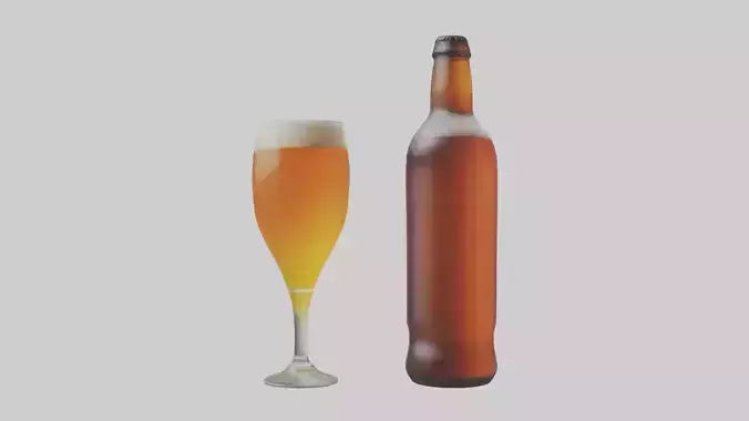3D model IPA beer model VR / AR / low-poly