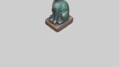 Iriomote Cat statue model VR / AR / low-poly