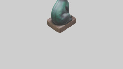 Iriomote Cat statue model VR / AR / low-poly