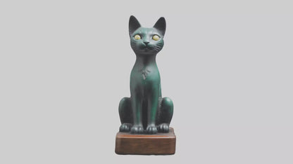 Iriomote Cat statue model VR / AR / low-poly