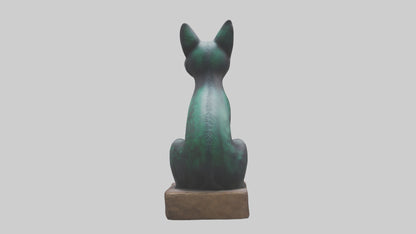 Iriomote Cat statue model VR / AR / low-poly