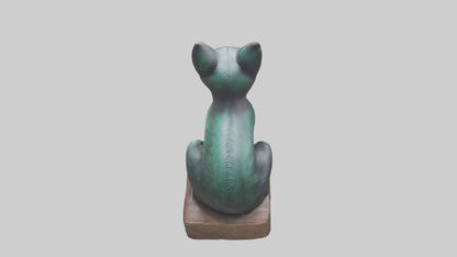 Iriomote Cat statue model VR / AR / low-poly