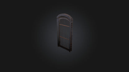 3D model Iron Barred Door VR / AR / low-poly