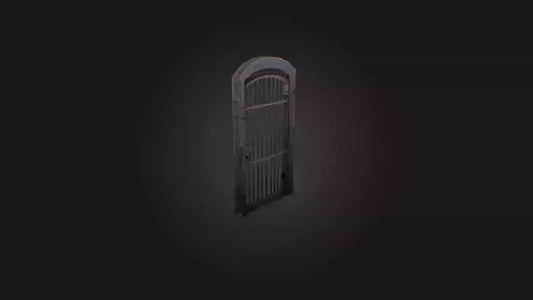 3D model Iron Barred Door VR / AR / low-poly