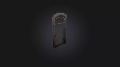 3D model Iron Barred Door VR / AR / low-poly