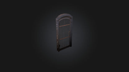 3D model Iron Barred Door VR / AR / low-poly