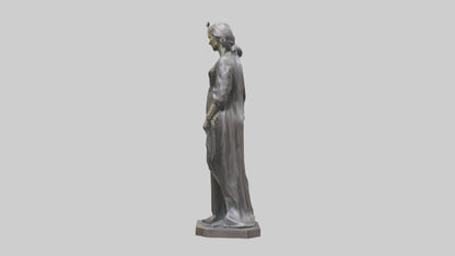 Iron Lady statue model VR / AR / low-poly