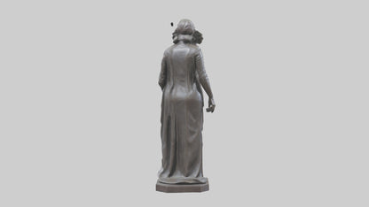 Iron Lady statue model VR / AR / low-poly