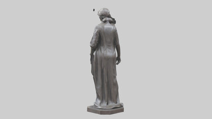 Iron Lady statue model VR / AR / low-poly