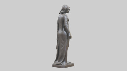 Iron Lady statue model VR / AR / low-poly
