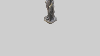 Iron Lady statue model VR / AR / low-poly