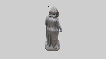 Iron Lady statue model VR / AR / low-poly
