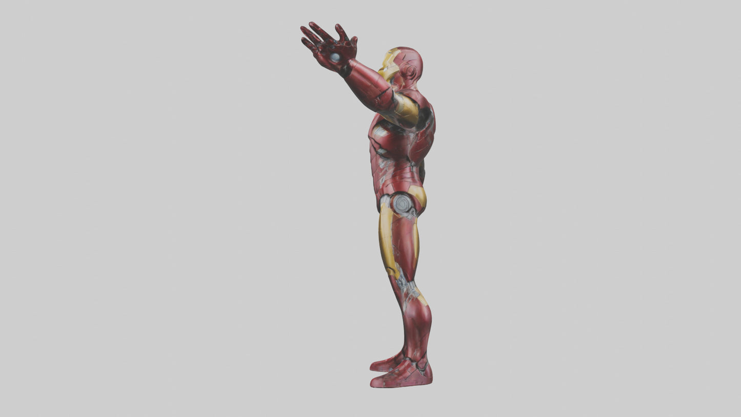 Iron Man statue model VR / AR / low-poly