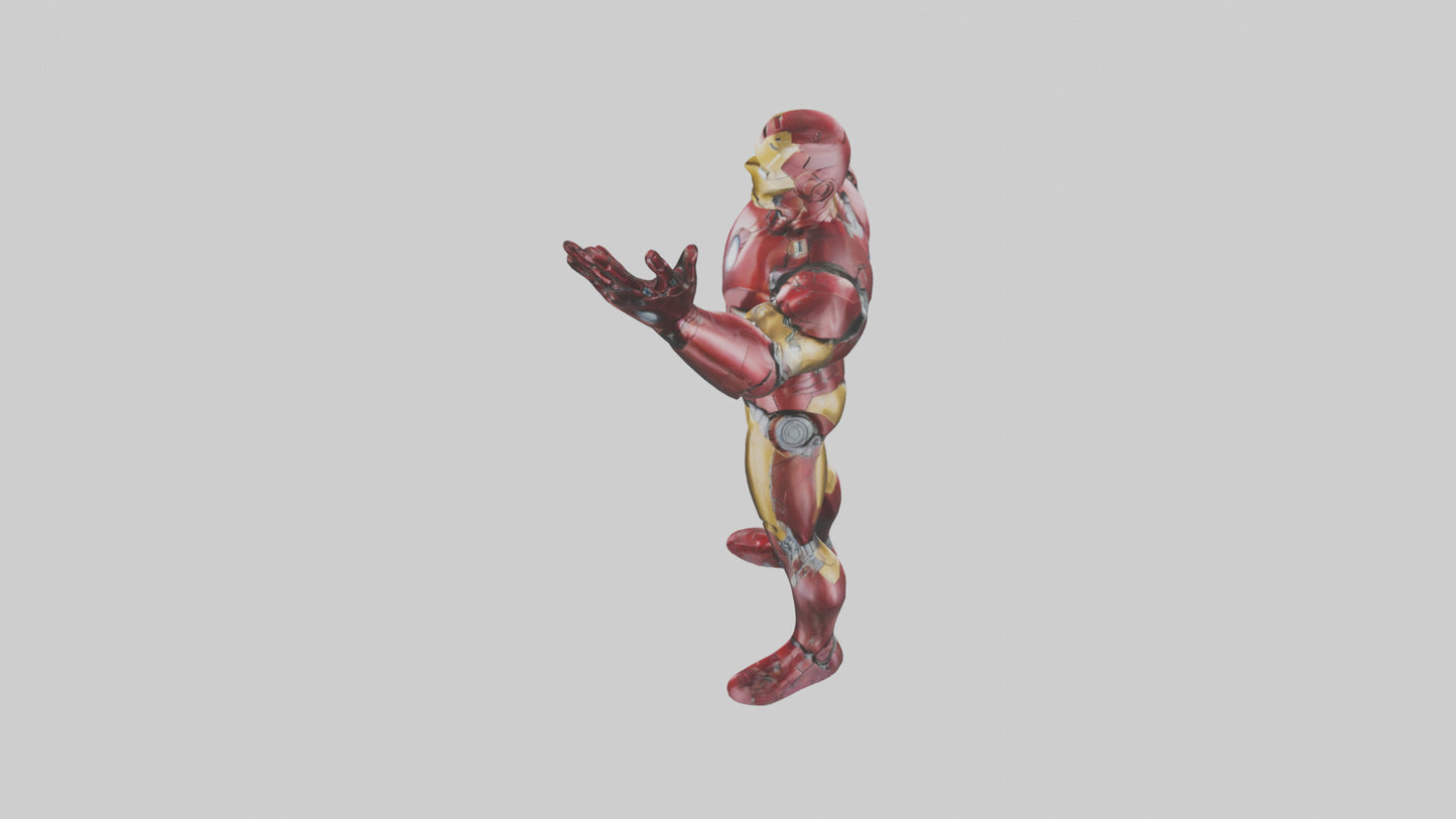 Iron Man statue model VR / AR / low-poly
