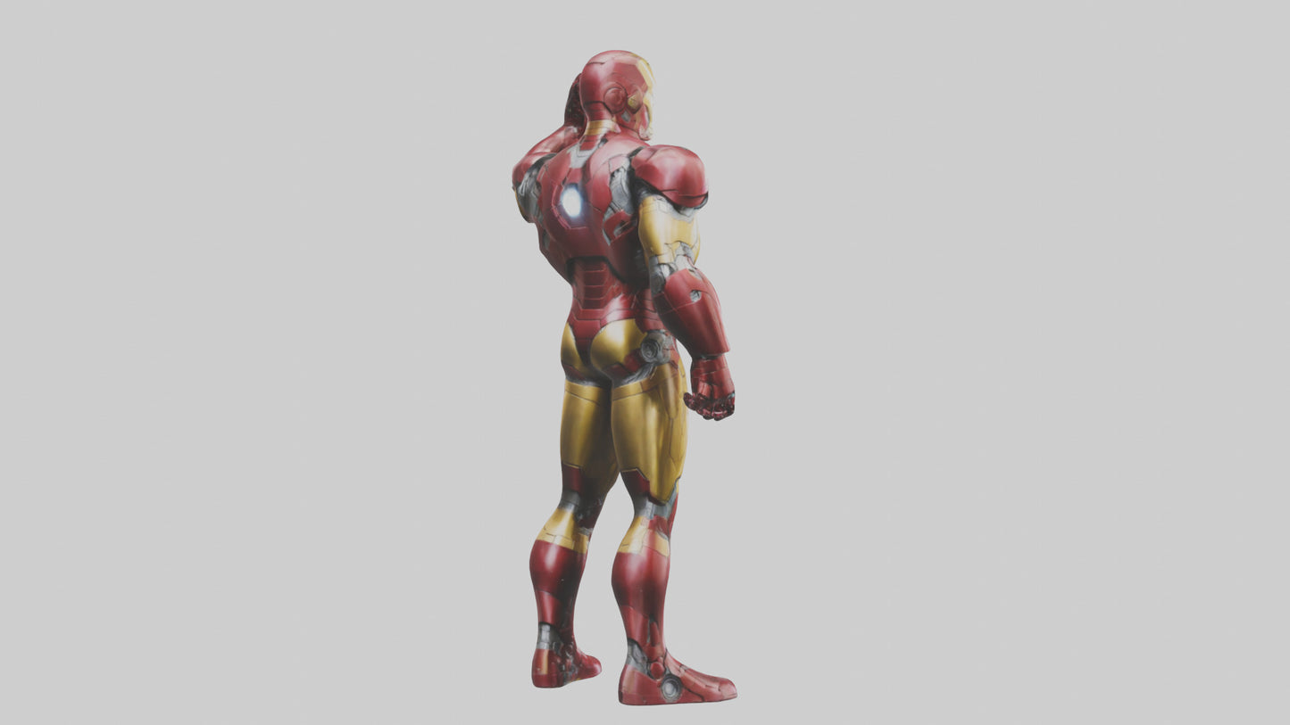 Iron Man statue model VR / AR / low-poly