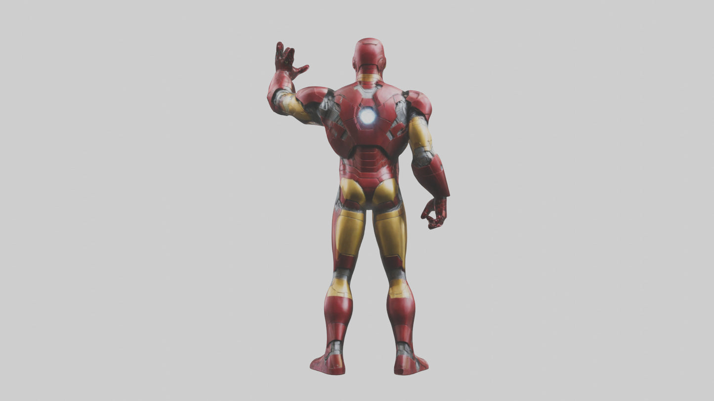 Iron Man statue model VR / AR / low-poly