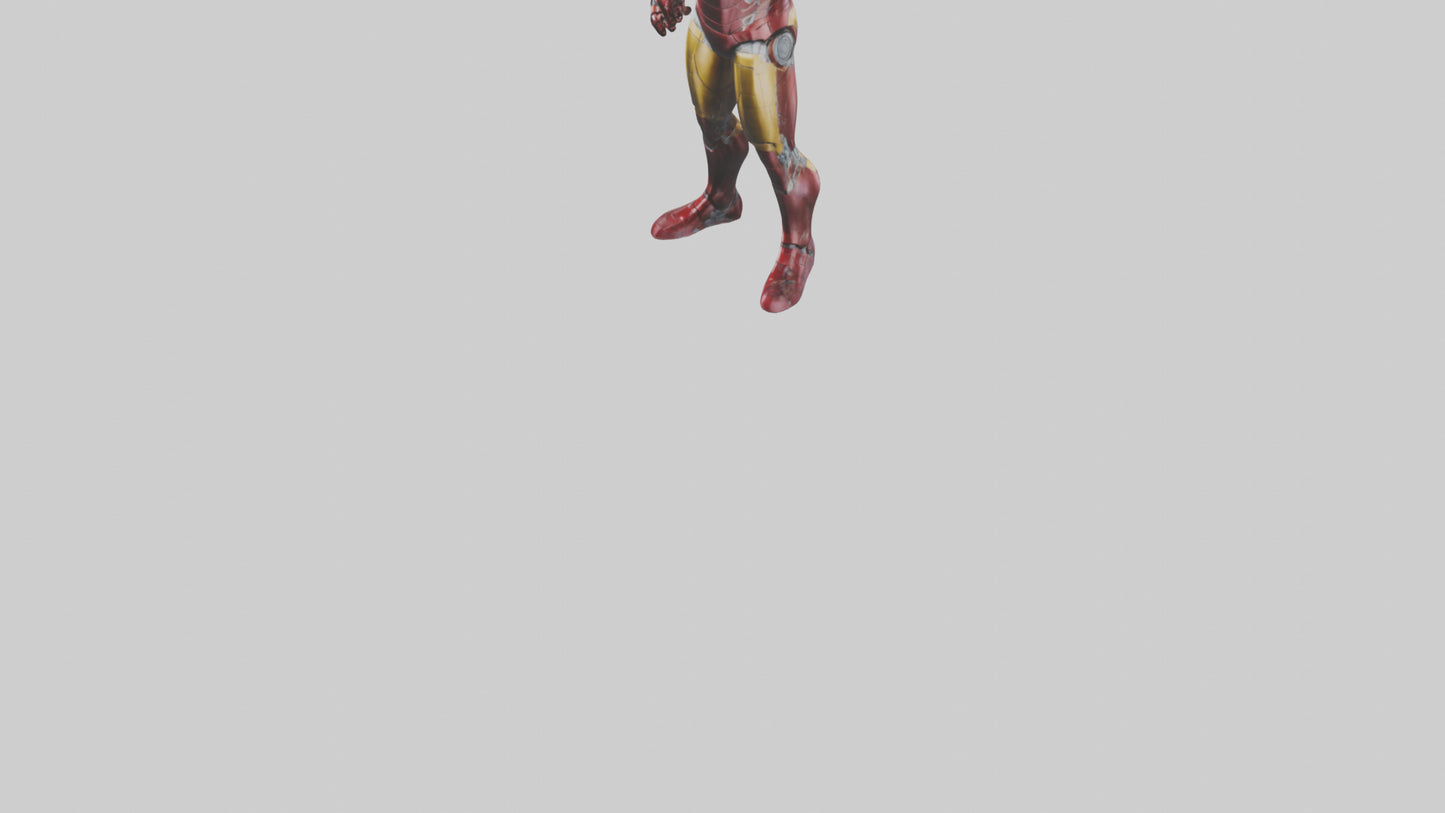 Iron Man statue model VR / AR / low-poly