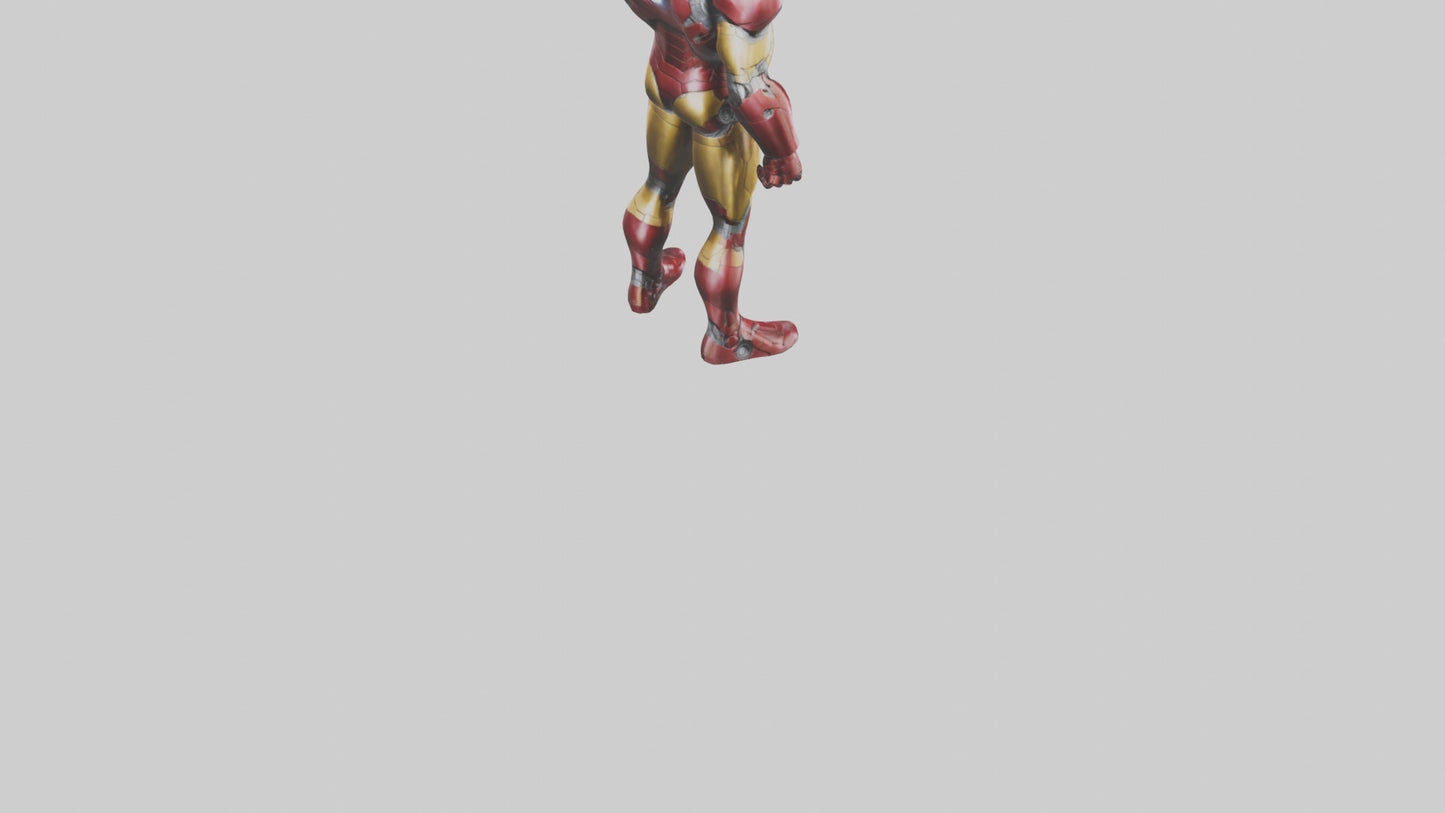 Iron Man statue model VR / AR / low-poly