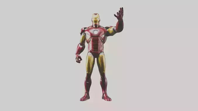 Iron Man statue model VR / AR / low-poly